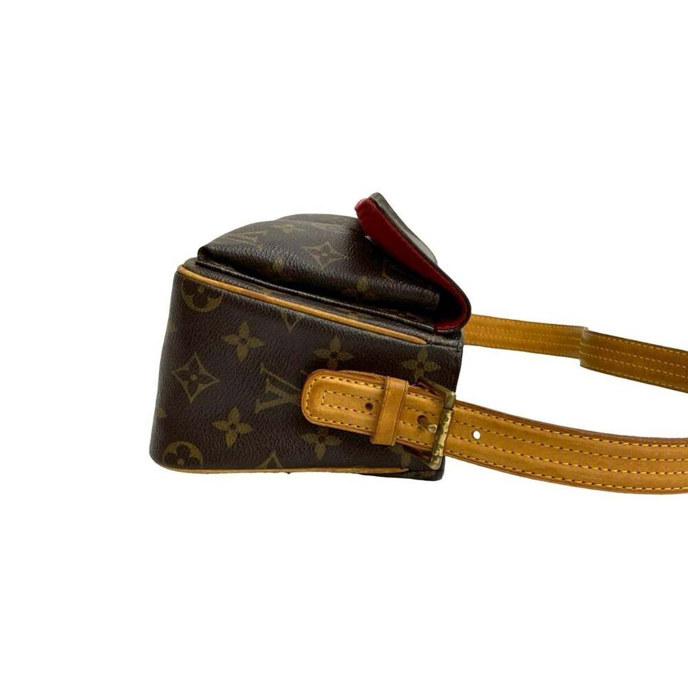 LOUIS VUITTON Authentic Brown Monogram Leather Shoulder Bag - Picture 6 of 10